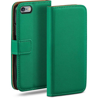 moex Book Case für iPhone 6 Klapphülle mit Kartenfach – Emerald-Green moex Book Case für iPhone 6 Klapphülle mit Kartenfach – Emerald-Green