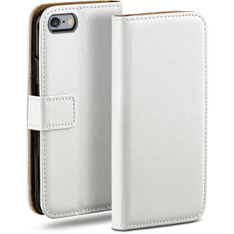 moex Book Case für iPhone 6 Klapphülle mit Kartenfach – Pearl-White moex Book Case für iPhone 6 Klapphülle mit Kartenfach – Pearl-White