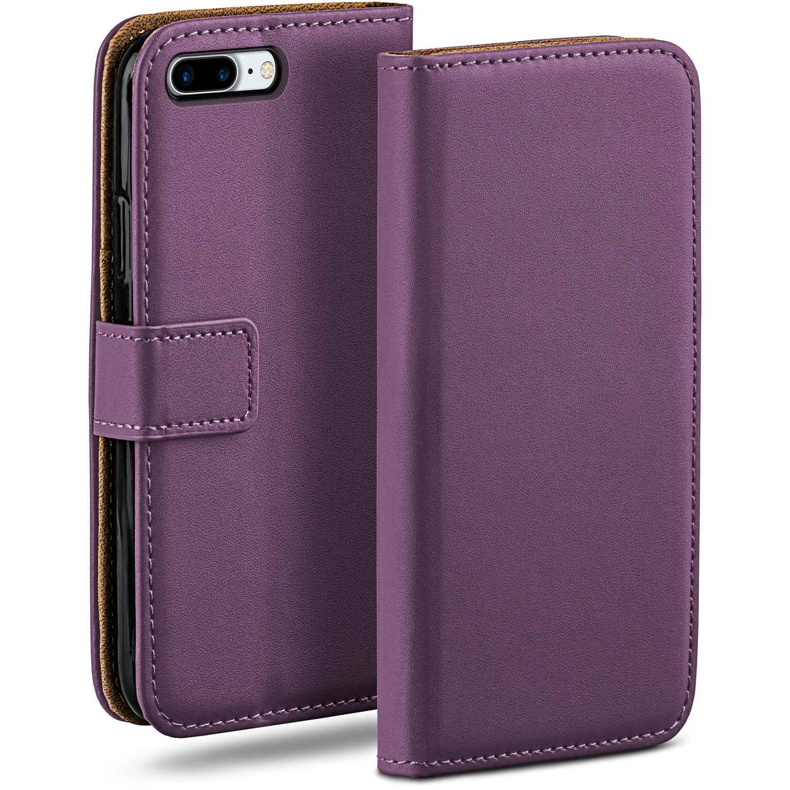moex Book Case für iPhone 8 Plus Klapphülle mit Kartenfach – Weiteres Produktbild 1