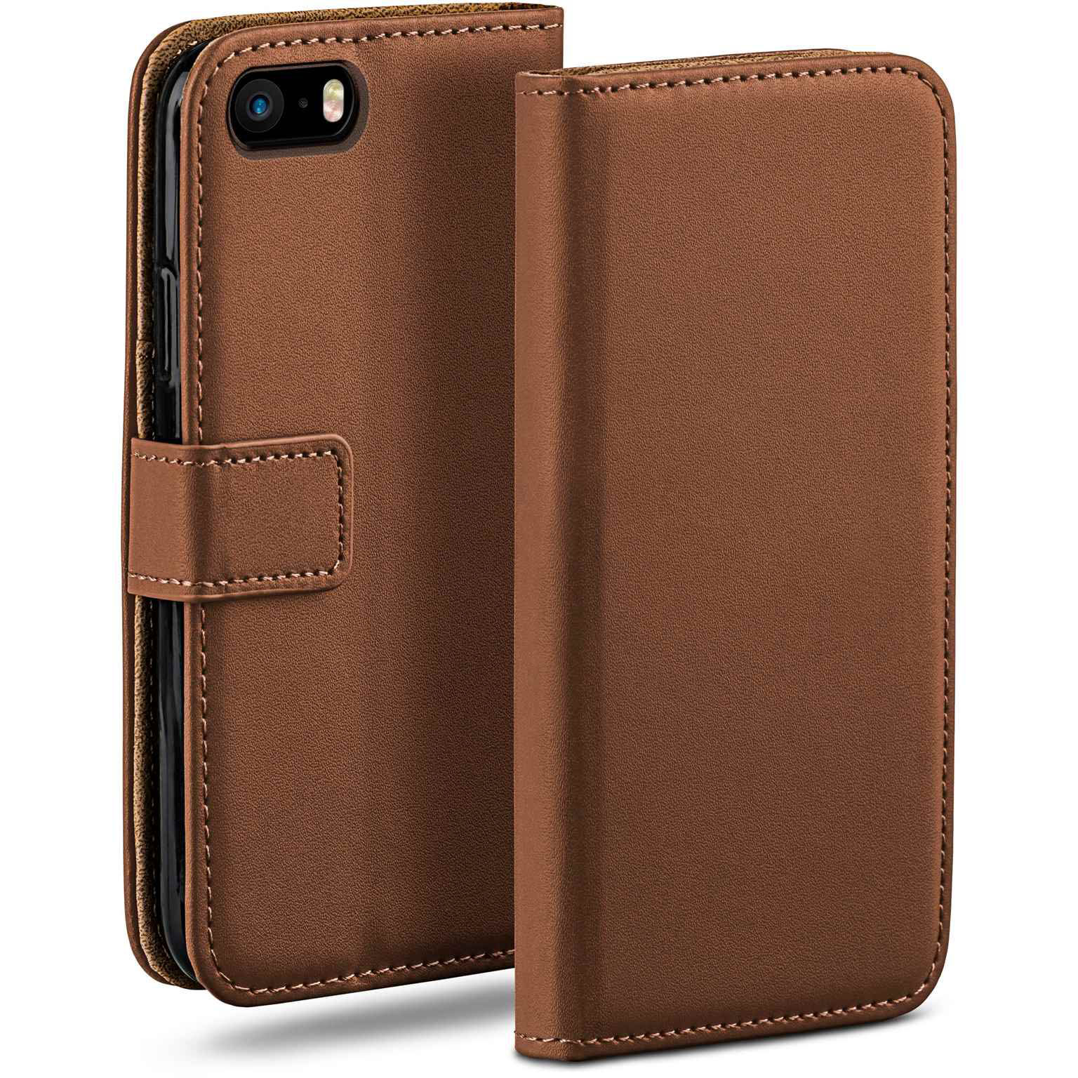 moex Book Case für iPhone SE (2016) Klapphülle mit Kartenfach Hauptbild