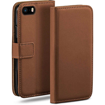 moex Book Case für iPhone SE (2016) Klapphülle mit Kartenfach – Umber-Brown moex Book Case für iPhone SE (2016) Klapphülle mit Kartenfach – Umber-Brown