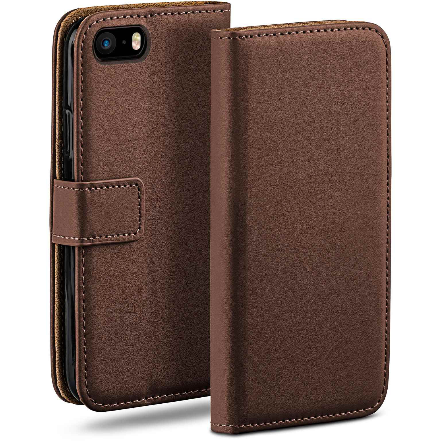 moex Book Case für iPhone SE (2016) Klapphülle mit Kartenfach Hauptbild