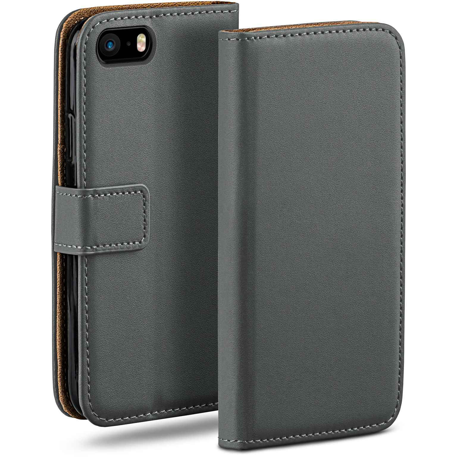 moex Book Case für iPhone SE (2016) Klapphülle mit Kartenfach Hauptbild