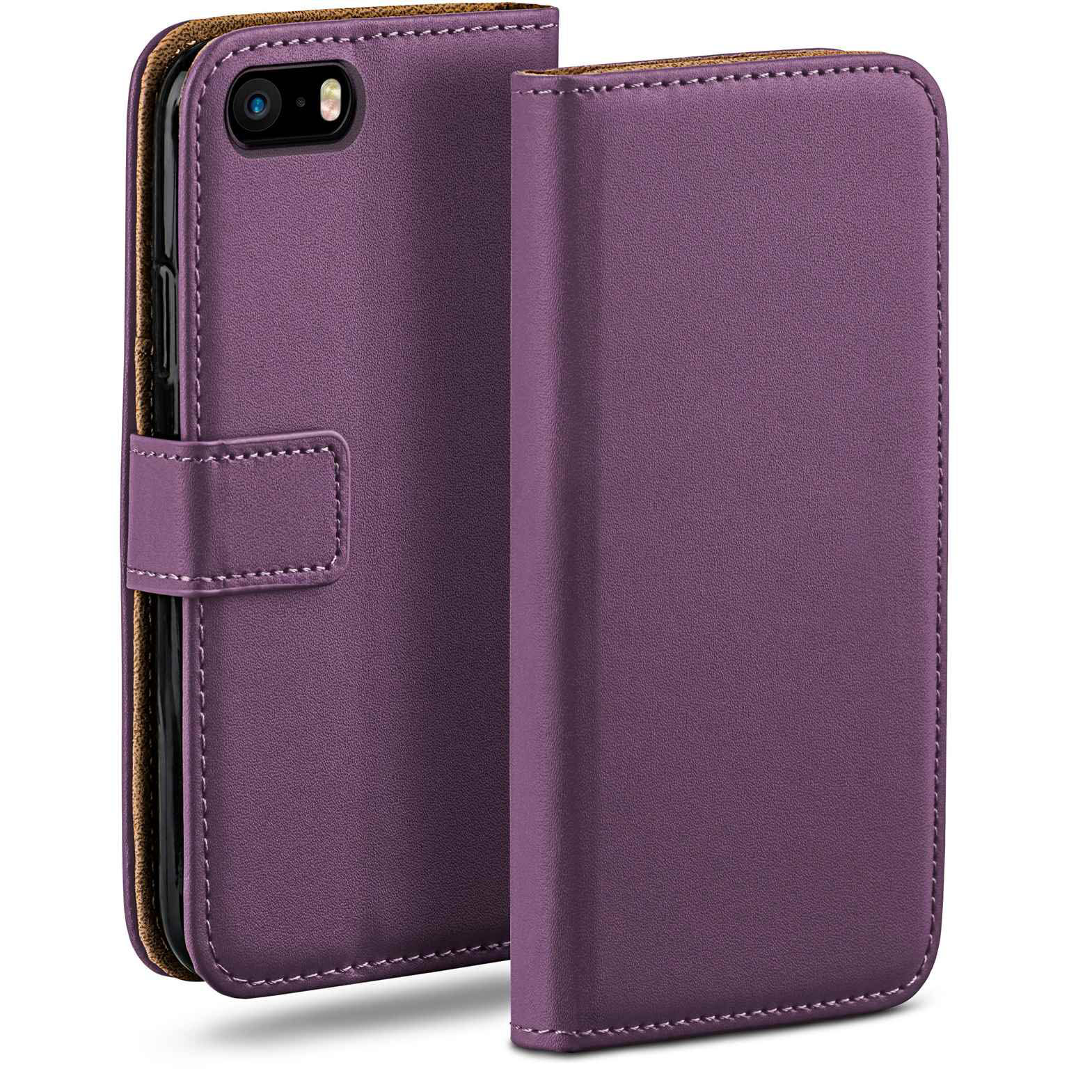 moex Book Case für iPhone SE (2016) Klapphülle mit Kartenfach Hauptbild