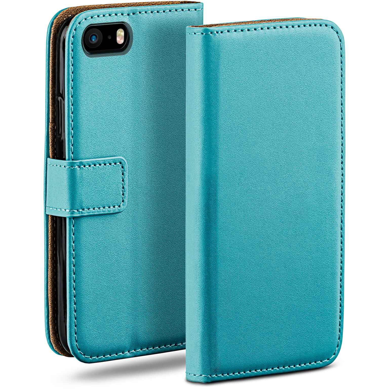 moex Book Case für iPhone SE (2016) Klapphülle mit Kartenfach Hauptbild