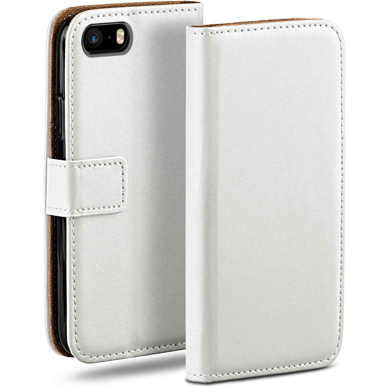 moex Book Case für iPhone SE (2016) Klapphülle mit Kartenfach Hauptbild