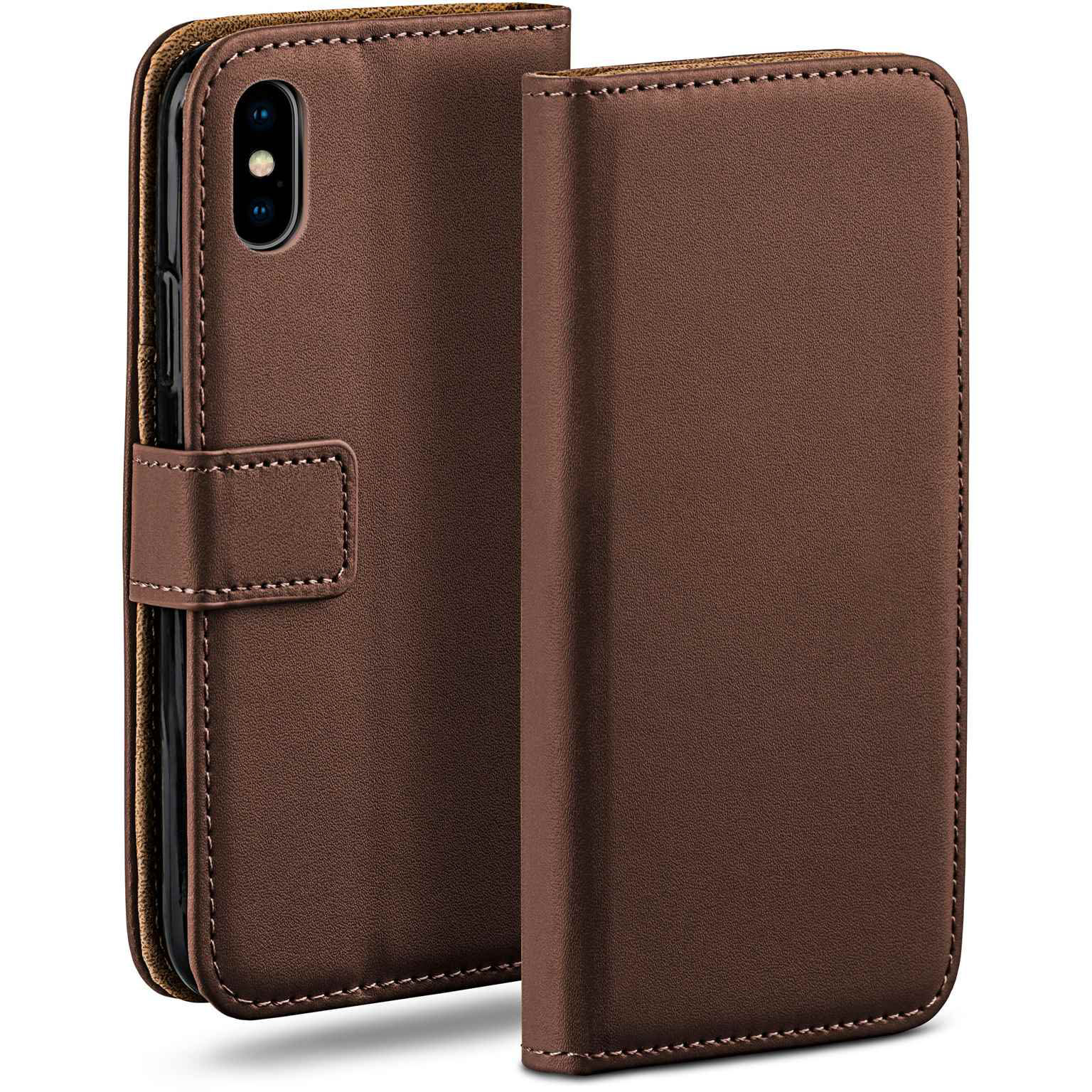 moex Book Case für iPhone XS Klapphülle mit Kartenfach – Weiteres Produktbild 1
