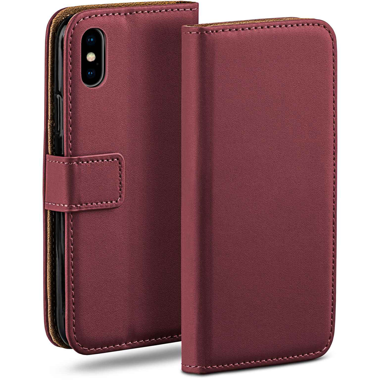 moex Book Case für iPhone XS Klapphülle mit Kartenfach – Weiteres Produktbild 1