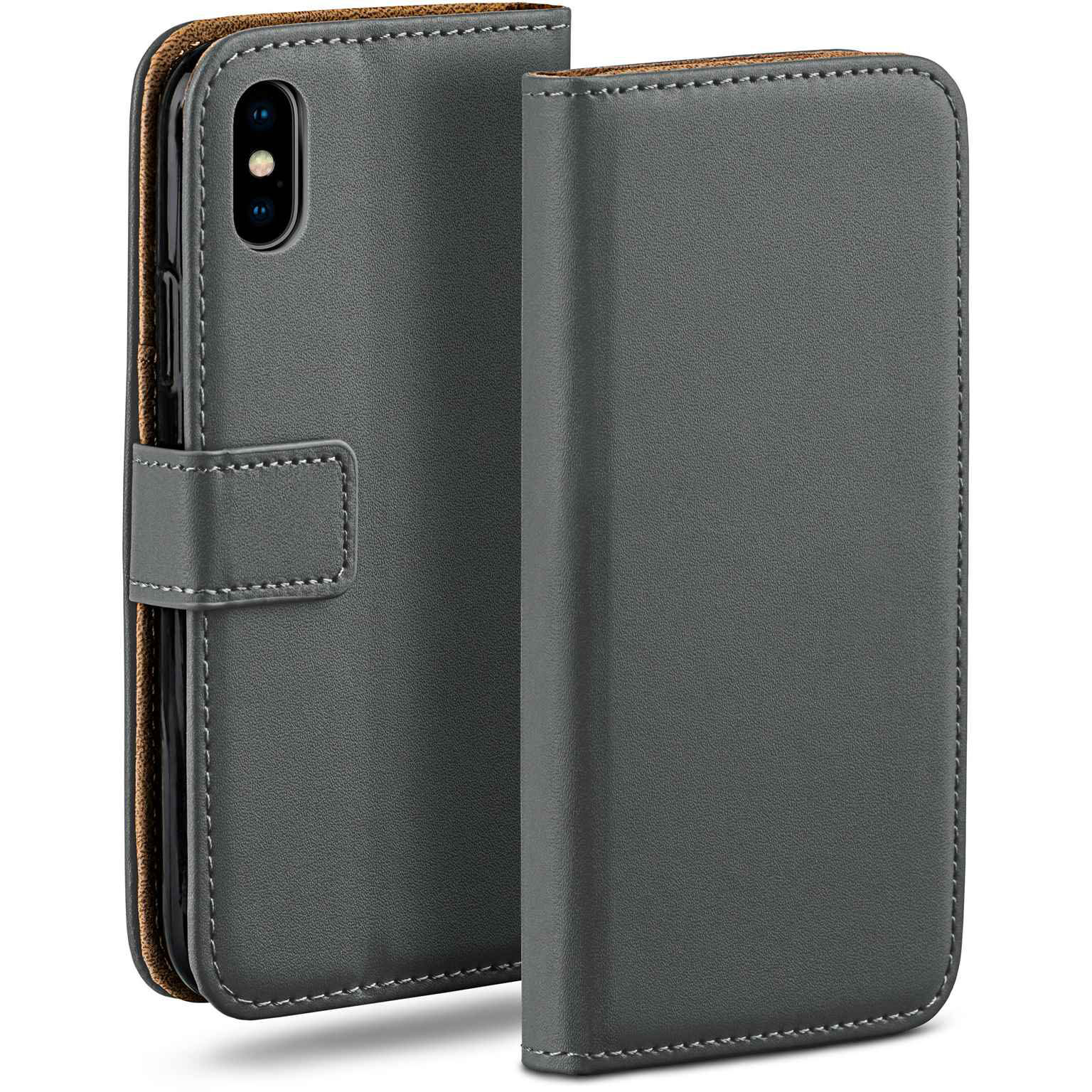 moex Book Case für iPhone XS Klapphülle mit Kartenfach – Weiteres Produktbild 1