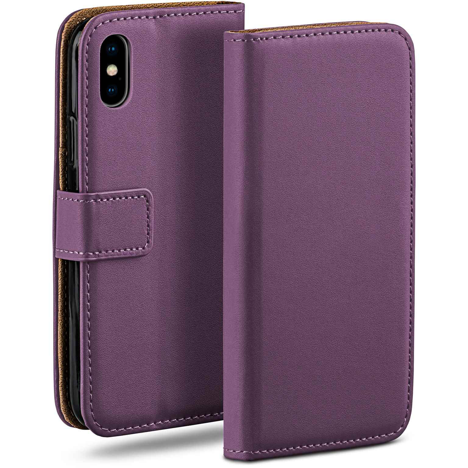 moex Book Case für iPhone XS Klapphülle mit Kartenfach – Weiteres Produktbild 1