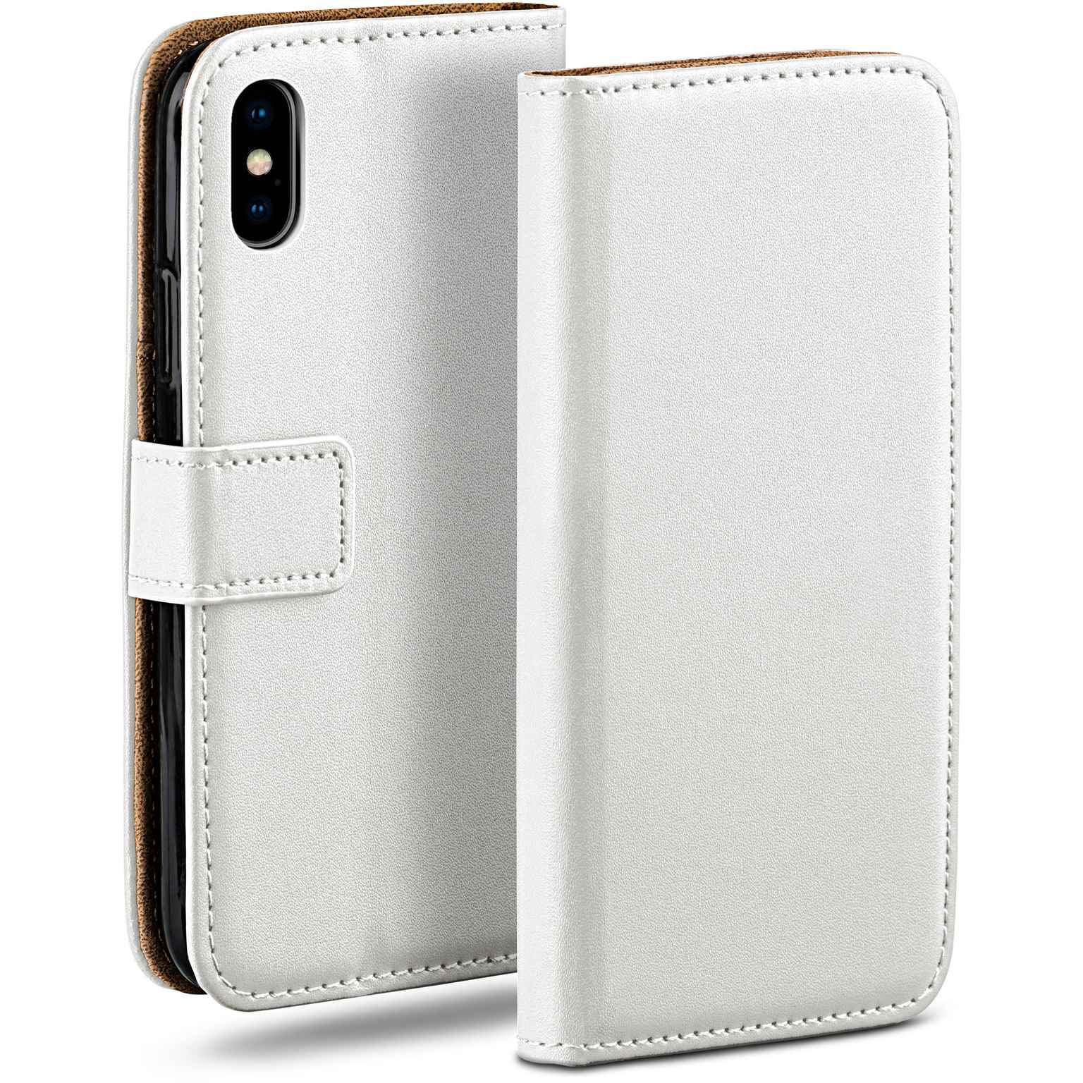 moex Book Case für iPhone XS Klapphülle mit Kartenfach – Weiteres Produktbild 1