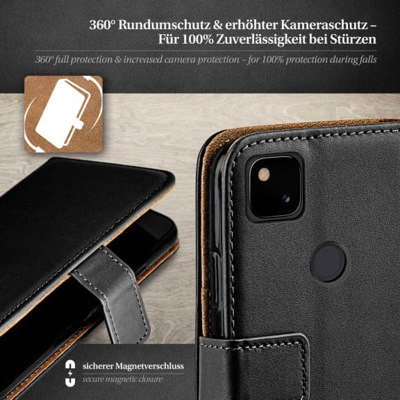 moex Book Case für Google Pixel 4a Klapphülle mit Kartenfach – Weiteres Produktbild 3 moex Book Case für Google Pixel 4a Klapphülle mit Kartenfach – Weiteres Produktbild 3