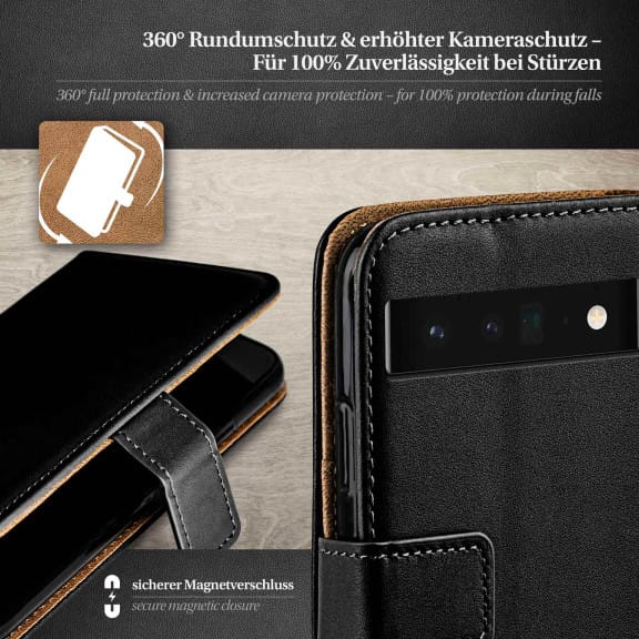 moex Book Case für Google Pixel 6 Pro Klapphülle mit Kartenfach – Weiteres Produktbild 3 moex Book Case für Google Pixel 6 Pro Klapphülle mit Kartenfach – Weiteres Produktbild 3