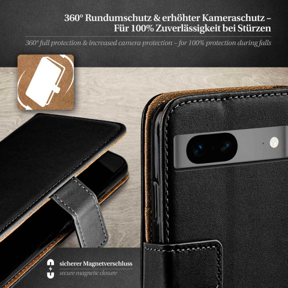 moex Book Case für Google Pixel 7 Klapphülle mit Kartenfach – Weiteres Produktbild 3
