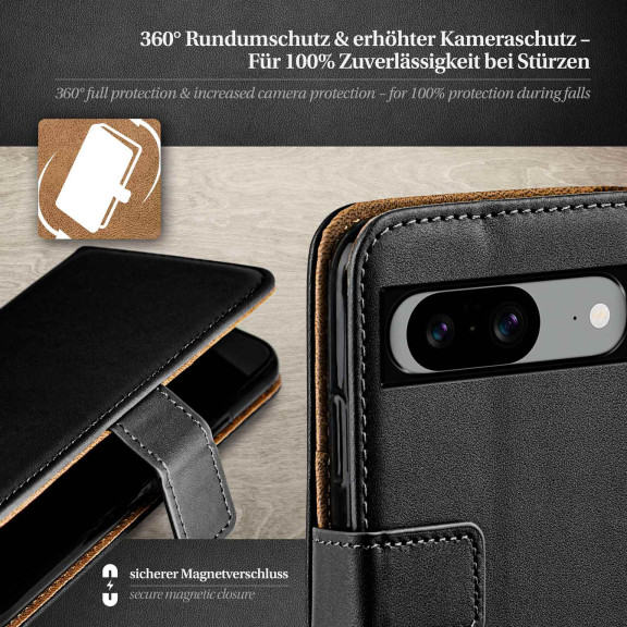 moex Book Case für Google Pixel 8 Klapphülle mit Kartenfach – Weiteres Produktbild 3