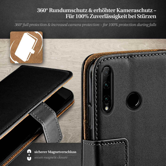 moex Book Case für Honor 20e Klapphülle mit Kartenfach – Weiteres Produktbild 3