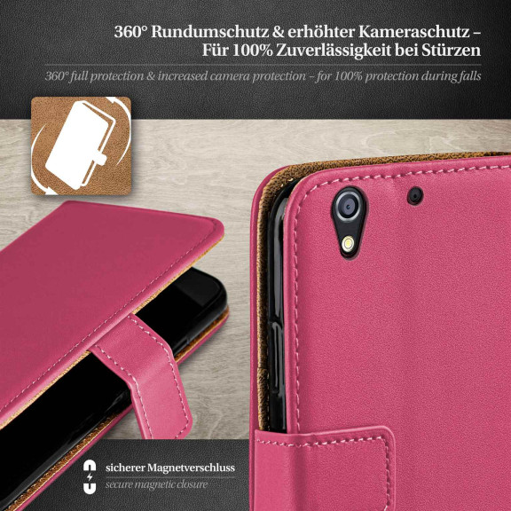 moex Book Case für HTC Desire 626G Klapphülle mit Kartenfach – Weiteres Produktbild 3 moex Book Case für HTC Desire 626G Klapphülle mit Kartenfach – Weiteres Produktbild 3