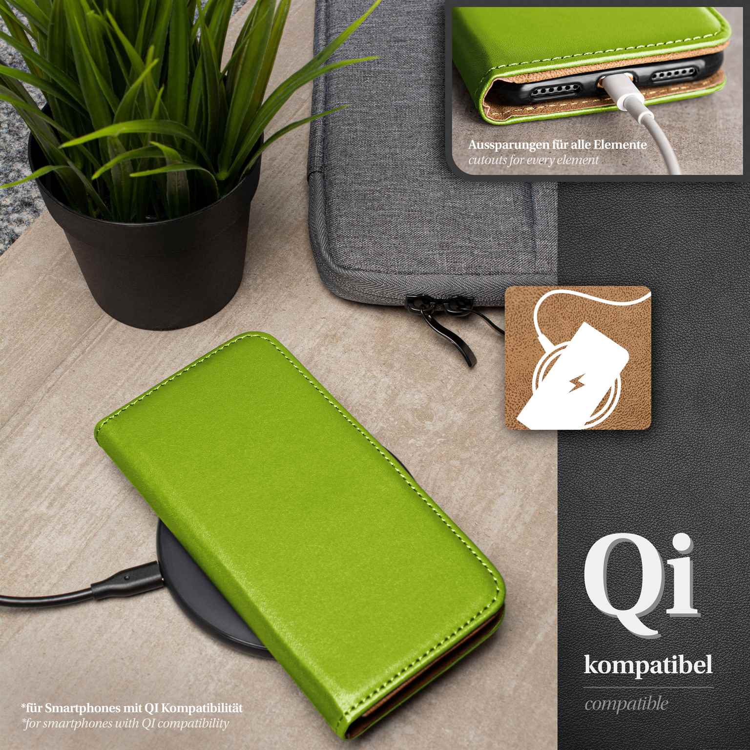moex Book Case für HTC One M8s Klapphülle mit Kartenfach – Weiteres Produktbild 5