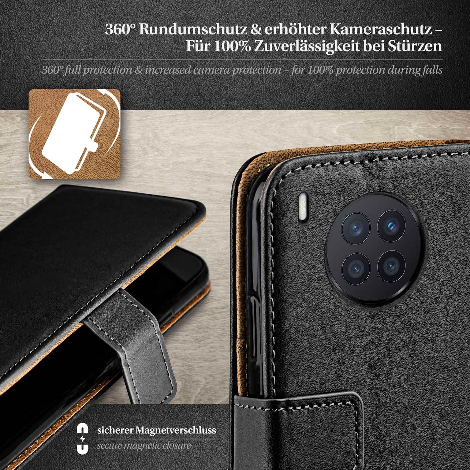 moex Book Case für Honor 50 Lite Klapphülle mit Kartenfach – Weiteres Produktbild 3 moex Book Case für Honor 50 Lite Klapphülle mit Kartenfach – Weiteres Produktbild 3