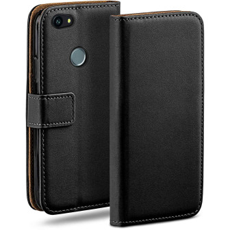 moex Book Case für Huawei Nova Klapphülle mit Kartenfach – Deep-Black