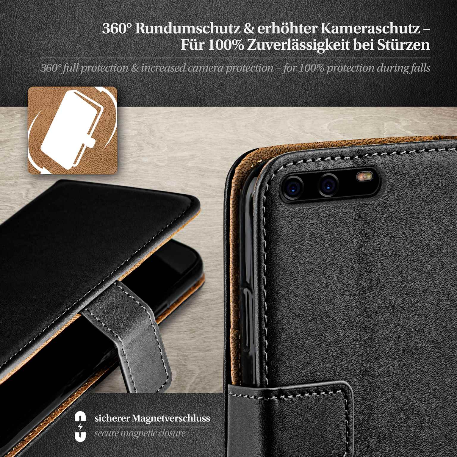 moex Book Case für Huawei P10 Klapphülle mit Kartenfach – Weiteres Produktbild 3 moex Book Case für Huawei P10 Klapphülle mit Kartenfach – Weiteres Produktbild 3