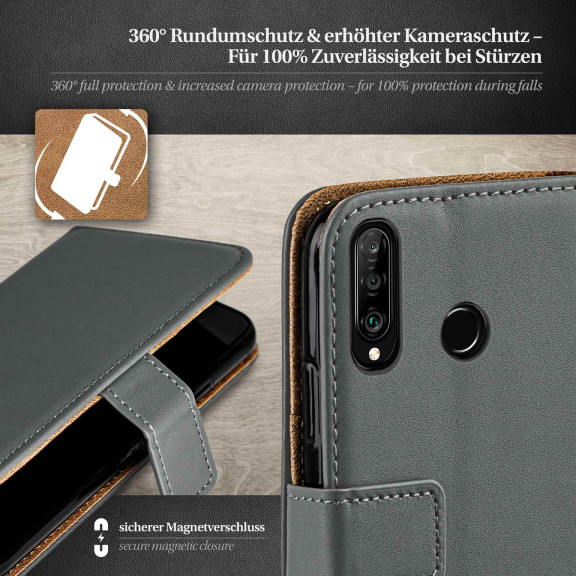 moex Book Case für Huawei P30 Lite Klapphülle mit Kartenfach – Weiteres Produktbild 3 moex Book Case für Huawei P30 Lite Klapphülle mit Kartenfach – Weiteres Produktbild 3