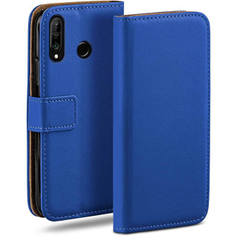 moex Book Case für Huawei P30 Lite New Edition Klapphülle mit Kartenfach – Royal-Blue moex Book Case für Huawei P30 Lite New Edition Klapphülle mit Kartenfach – Royal-Blue