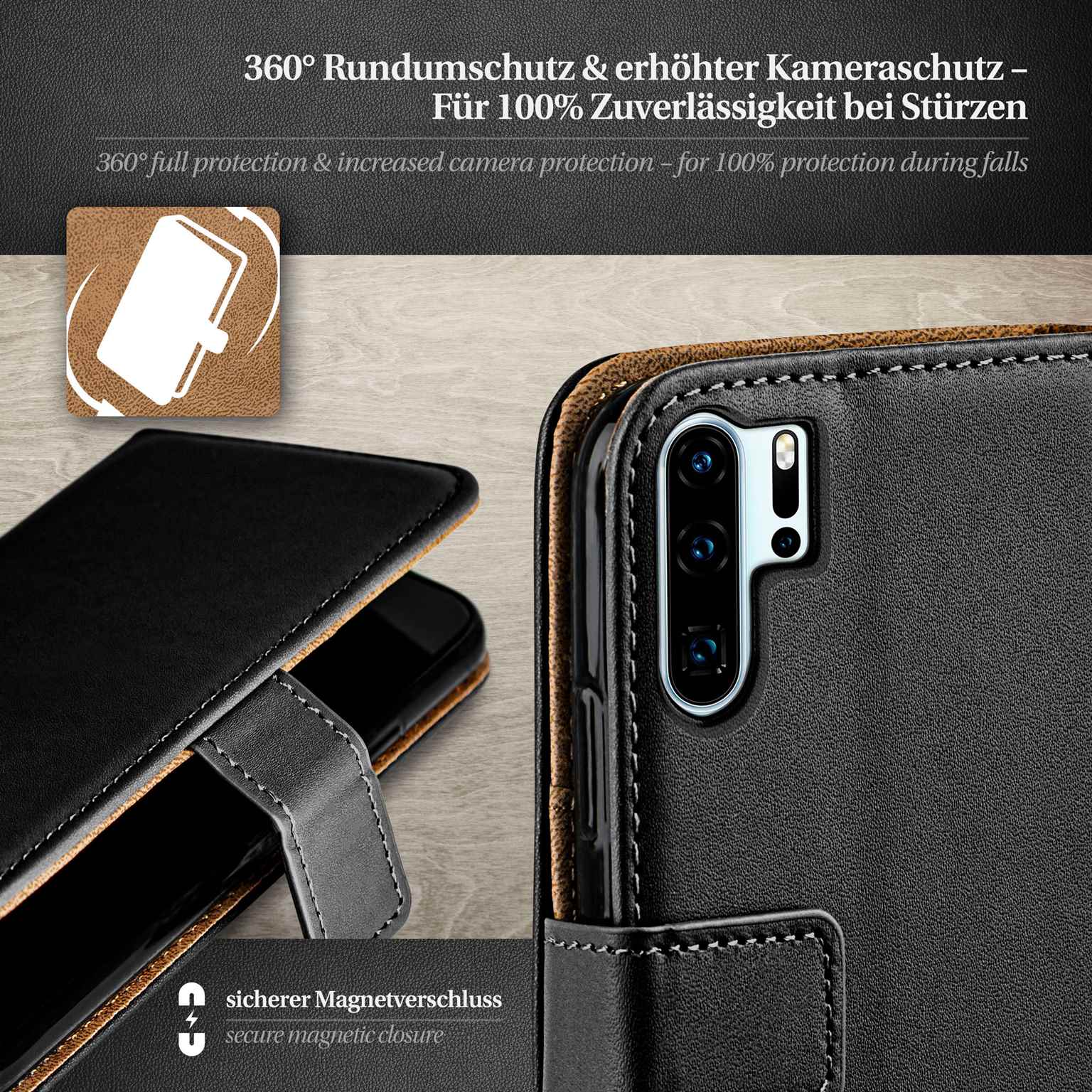 moex Book Case für Huawei P30 Pro New Edition Klapphülle mit Kartenfach – Weiteres Produktbild 3 moex Book Case für Huawei P30 Pro New Edition Klapphülle mit Kartenfach – Weiteres Produktbild 3