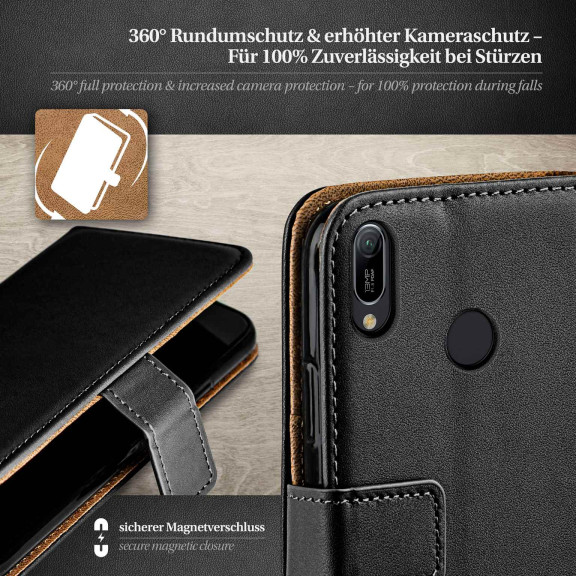 moex Book Case für Huawei Y6 (2019) Klapphülle mit Kartenfach – Weiteres Produktbild 3 moex Book Case für Huawei Y6 (2019) Klapphülle mit Kartenfach – Weiteres Produktbild 3