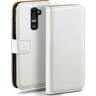 moex Book Case für LG G2 Klapphülle mit Kartenfach – Pearl-White moex Book Case für LG G2 Klapphülle mit Kartenfach – Pearl-White