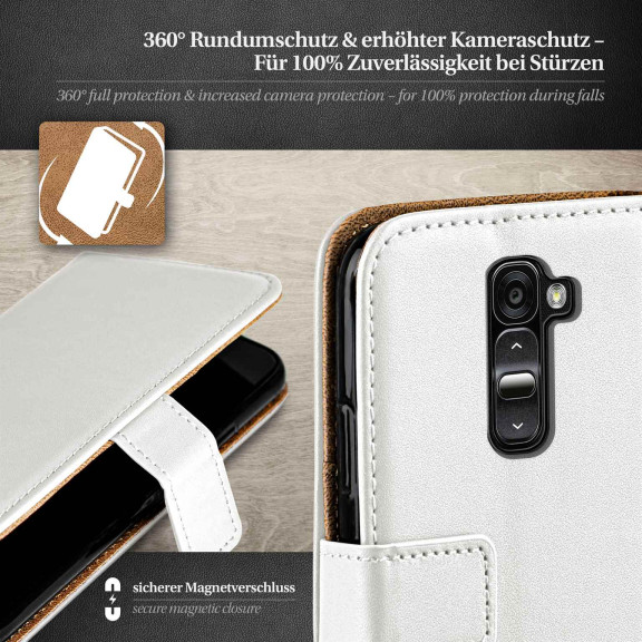 moex Book Case für LG G2 Klapphülle mit Kartenfach – Weiteres Produktbild 3