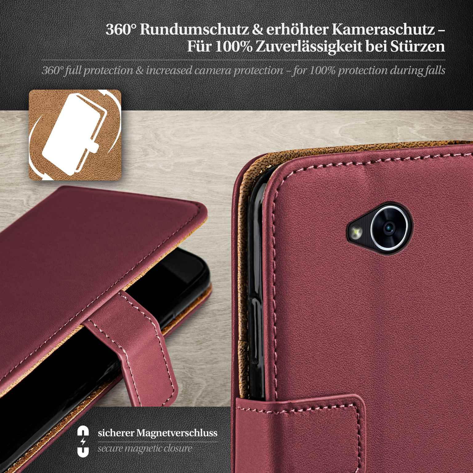 moex Book Case für LG X Power 2 Klapphülle mit Kartenfach – Weiteres Produktbild 3 moex Book Case für LG X Power 2 Klapphülle mit Kartenfach – Weiteres Produktbild 3