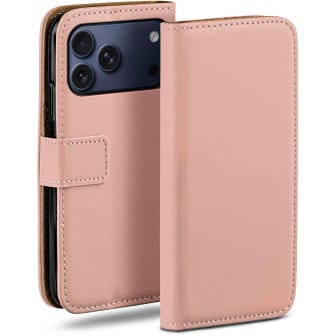 moex Book Case für iPhone 17 Pro Max Klapphülle mit Kartenfach – Altrosa moex Book Case für iPhone 17 Pro Max Klapphülle mit Kartenfach – Altrosa