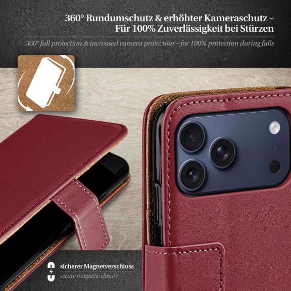 moex Book Case für iPhone 17 Pro Max Klapphülle mit Kartenfach – Weiteres Produktbild 3 moex Book Case für iPhone 17 Pro Max Klapphülle mit Kartenfach – Weiteres Produktbild 3