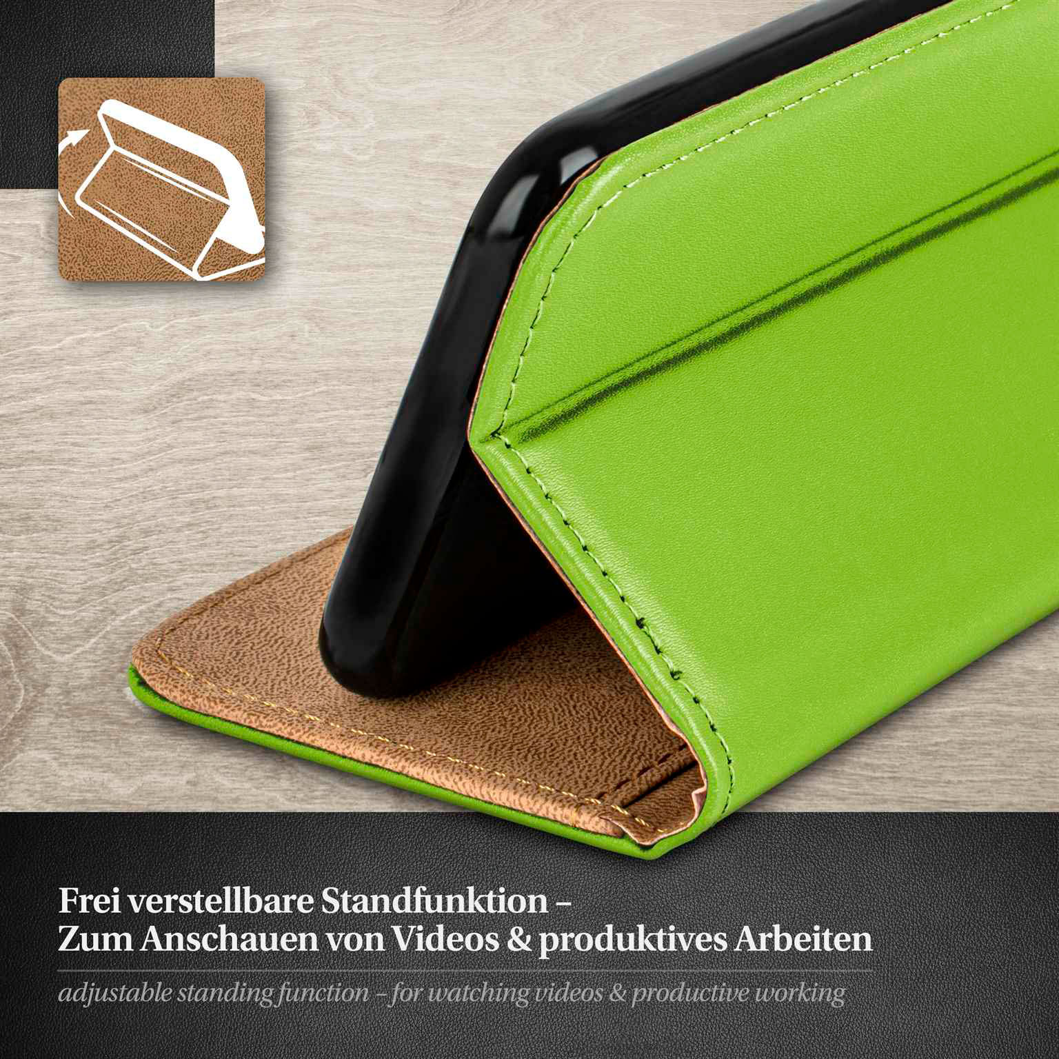 moex Book Case für iPhone 17 Pro Max Klapphülle mit Kartenfach – Weiteres Produktbild 2 moex Book Case für iPhone 17 Pro Max Klapphülle mit Kartenfach – Weiteres Produktbild 2