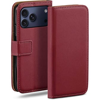 moex Book Case für iPhone 17 Pro Klapphülle mit Kartenfach – Bordeaux moex Book Case für iPhone 17 Pro Klapphülle mit Kartenfach – Bordeaux