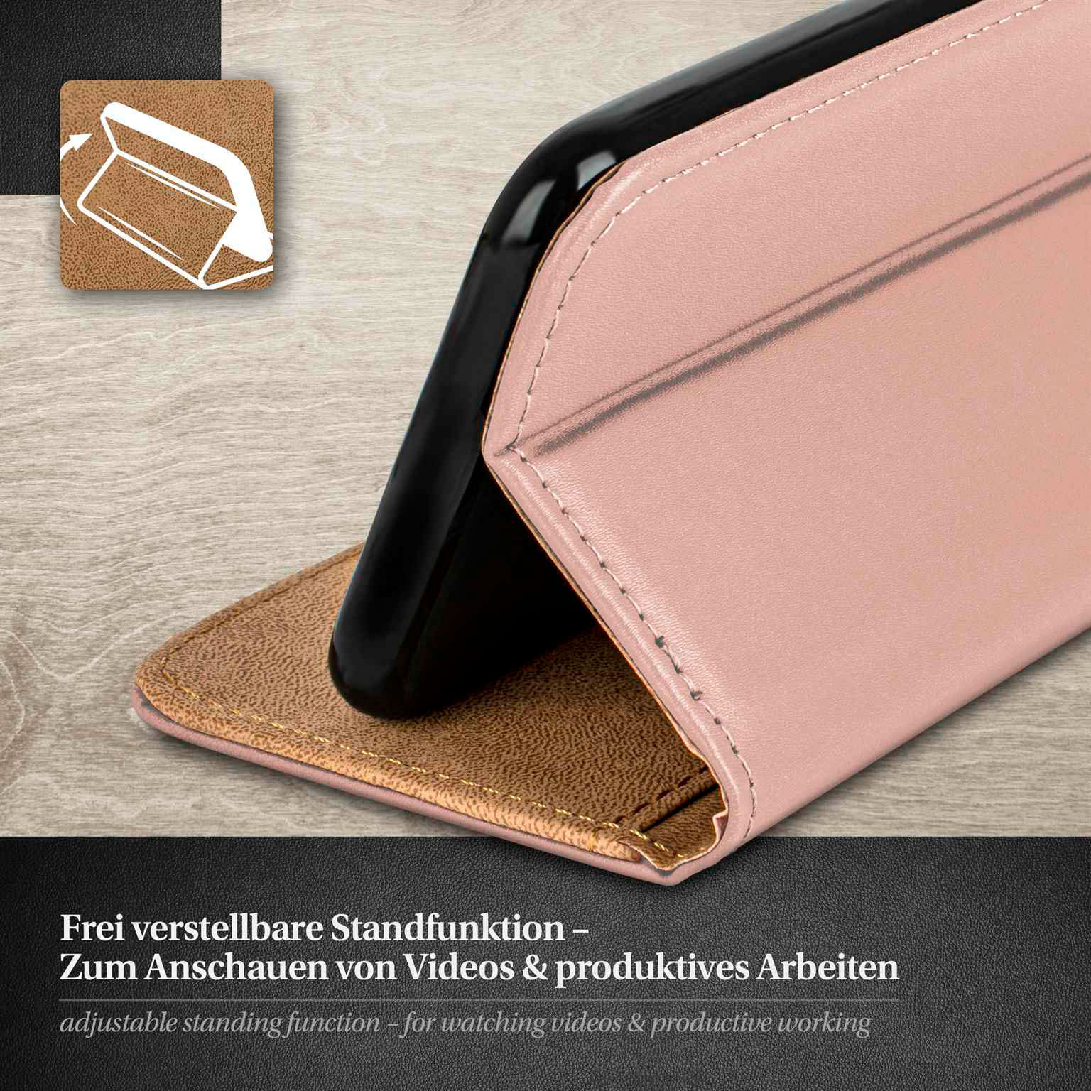 moex Book Case für iPhone 17 Klapphülle mit Kartenfach – Weiteres Produktbild 2 moex Book Case für iPhone 17 Klapphülle mit Kartenfach – Weiteres Produktbild 2