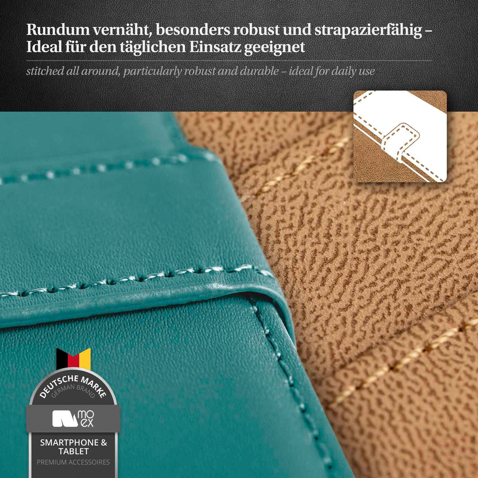 moex Book Case für iPhone 17 Klapphülle mit Kartenfach – Weiteres Produktbild 5 moex Book Case für iPhone 17 Klapphülle mit Kartenfach – Weiteres Produktbild 5