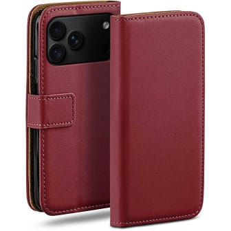 moex Book Case für iPhone 18 Pro Klapphülle mit Kartenfach – Bordeaux moex Book Case für iPhone 18 Pro Klapphülle mit Kartenfach – Bordeaux
