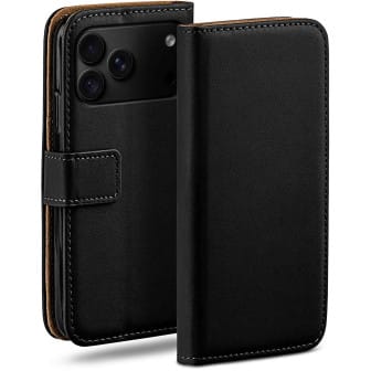 moex Book Case für iPhone 18 Pro Klapphülle mit Kartenfach – Tiefschwarz moex Book Case für iPhone 18 Pro Klapphülle mit Kartenfach – Tiefschwarz