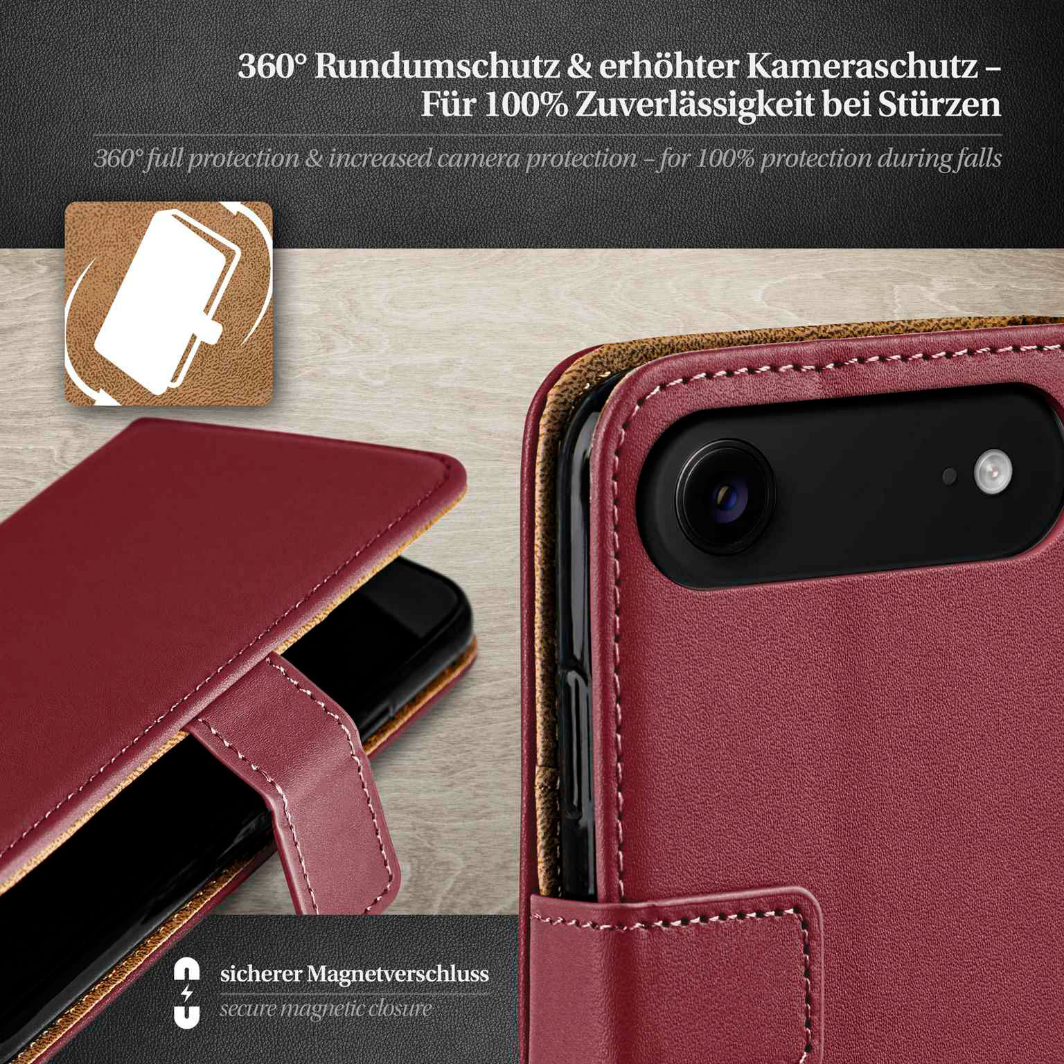 moex Book Case für iPhone Air Klapphülle mit Kartenfach – Weiteres Produktbild 3 moex Book Case für iPhone Air Klapphülle mit Kartenfach – Weiteres Produktbild 3