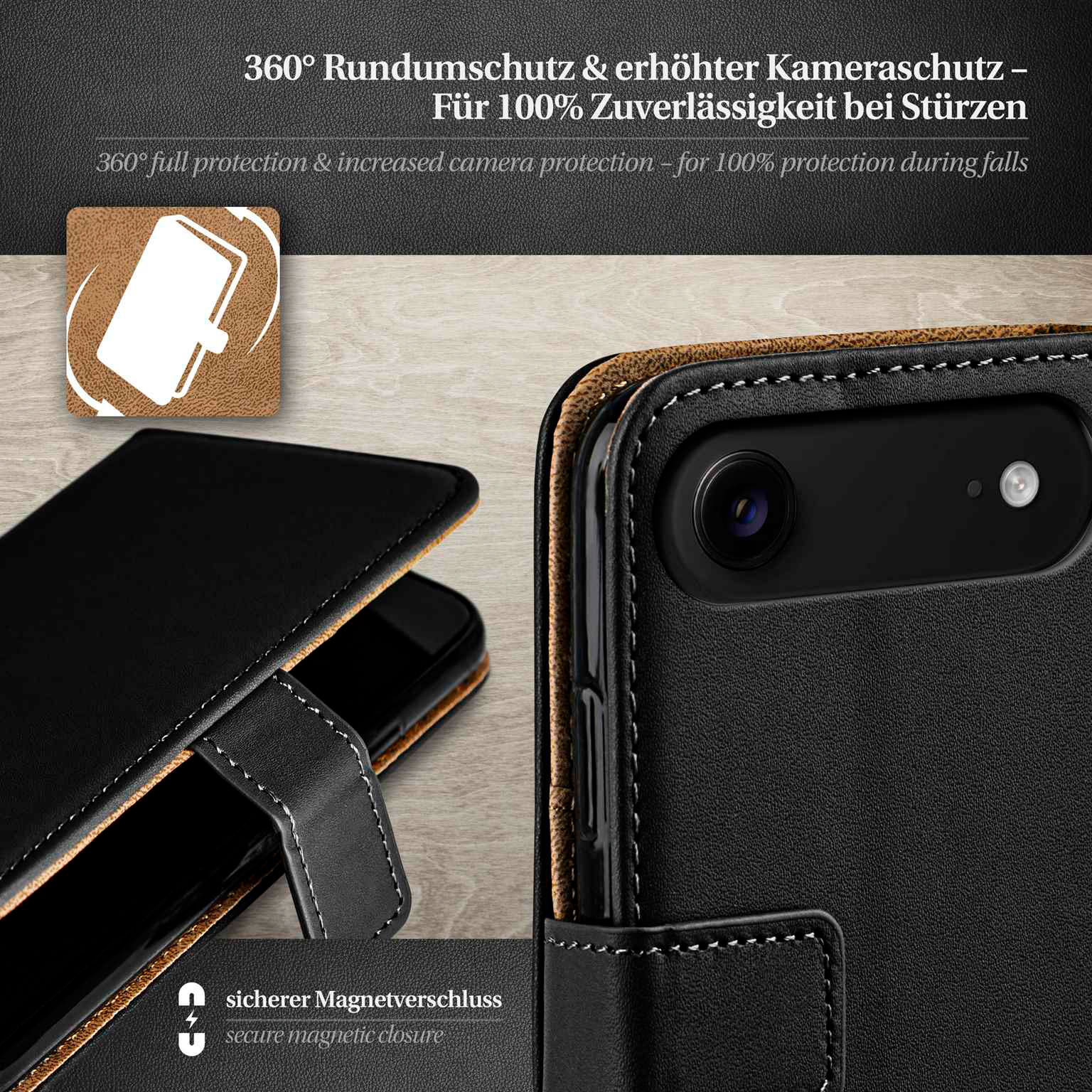 moex Book Case für iPhone Air Klapphülle mit Kartenfach – Weiteres Produktbild 3 moex Book Case für iPhone Air Klapphülle mit Kartenfach – Weiteres Produktbild 3