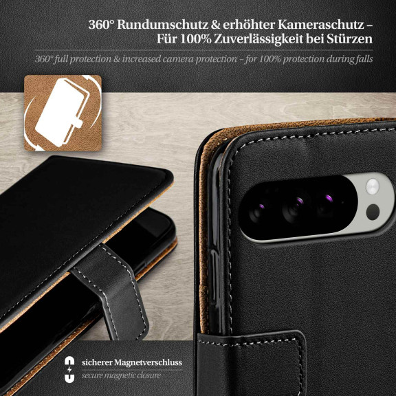 moex Book Case für Google Pixel 10 Pro XL Klapphülle mit Kartenfach – Weiteres Produktbild 3