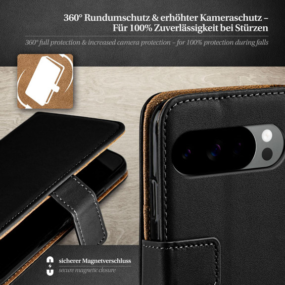 moex Book Case für Google Pixel 10 Pro Klapphülle mit Kartenfach – Weiteres Produktbild 3