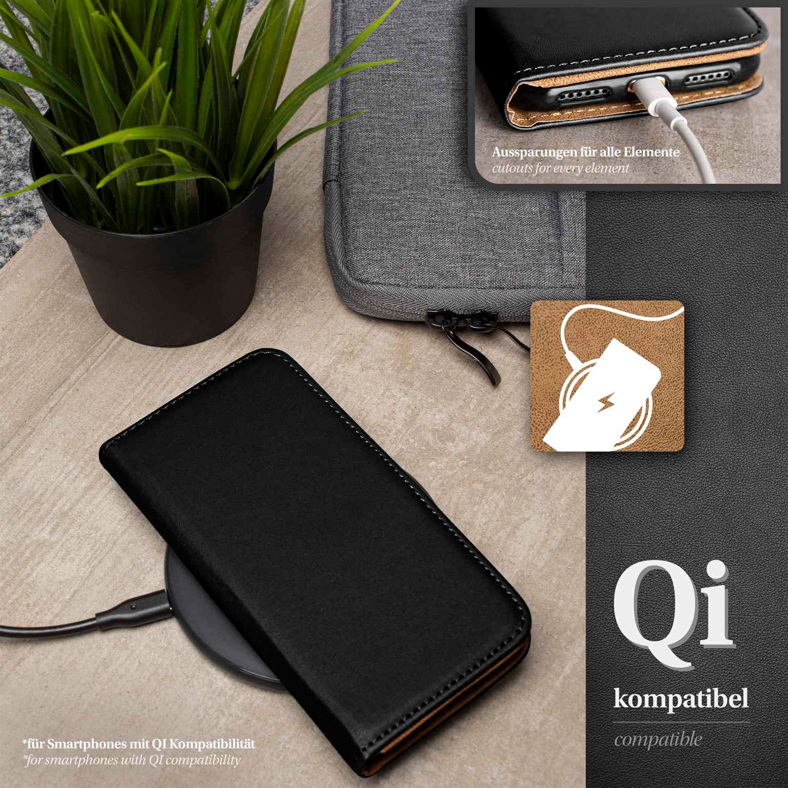 moex Book Case für Google Pixel 9a Klapphülle mit Kartenfach – Weiteres Produktbild 5