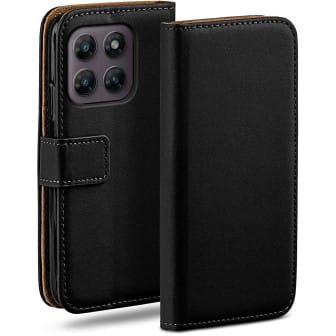 moex moex Book Case für Motorola Moto G37 Power Klapphülle mit Kartenfach – Tiefschwarz