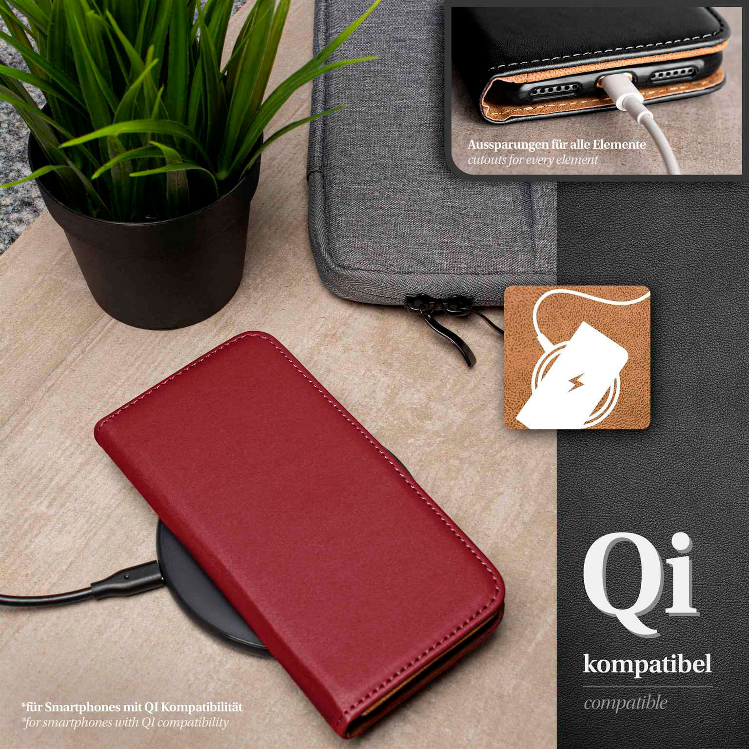 moex Book Case für Samsung Galaxy A56 5G Klapphülle mit Kartenfach – Weiteres Produktbild 6