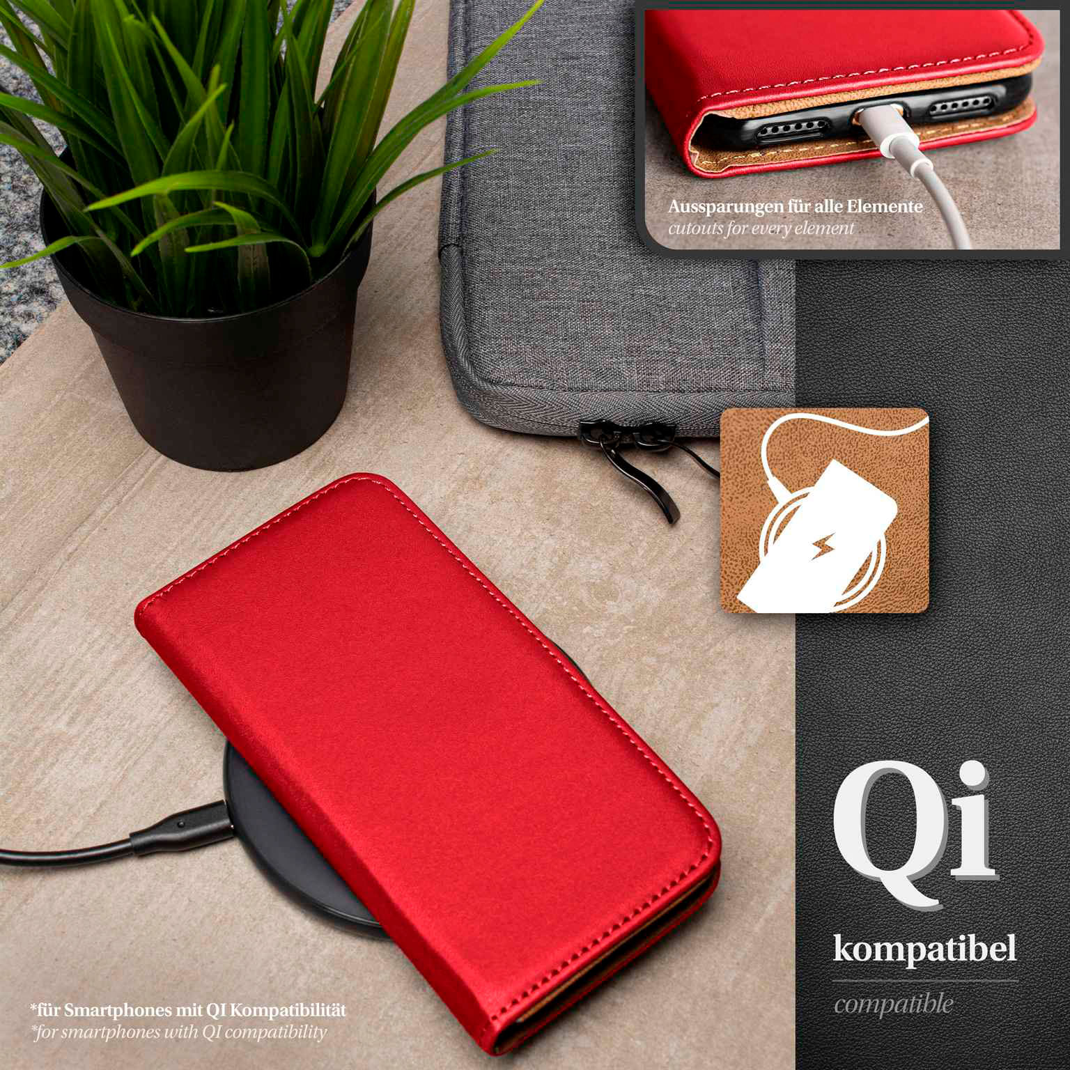 moex Book Case für Samsung Galaxy A56 5G Klapphülle mit Kartenfach – Weiteres Produktbild 6