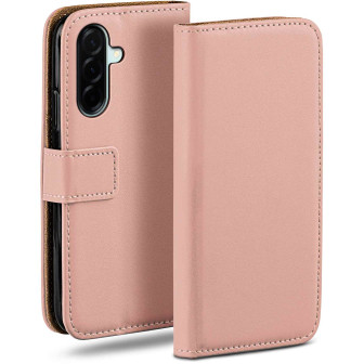 moex Book Case für Samsung Galaxy A57 5G Klapphülle mit Kartenfach – Altrosa