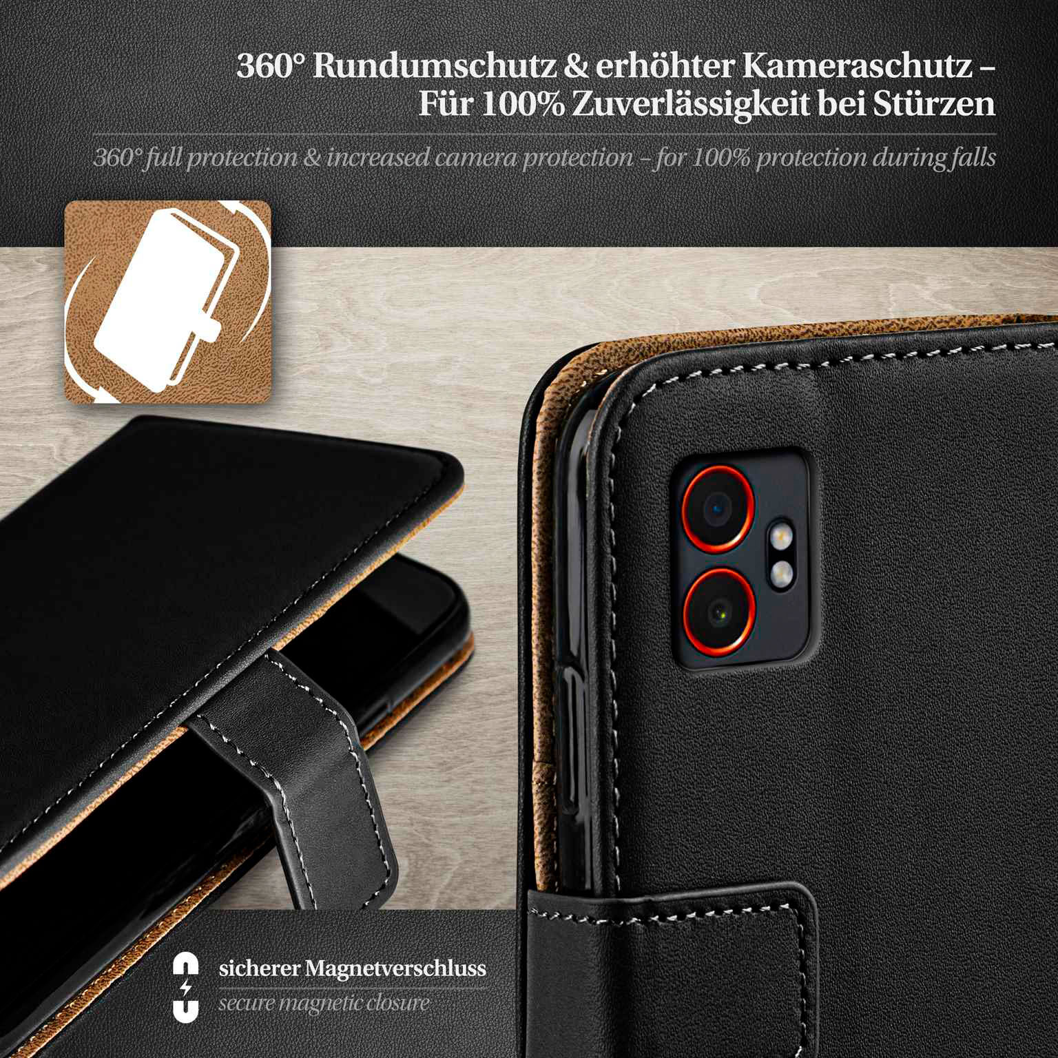 moex Book Case für Samsung Galaxy XCover 7 Pro Klapphülle mit Kartenfach – Weiteres Produktbild 3 moex Book Case für Samsung Galaxy XCover 7 Pro Klapphülle mit Kartenfach – Weiteres Produktbild 3